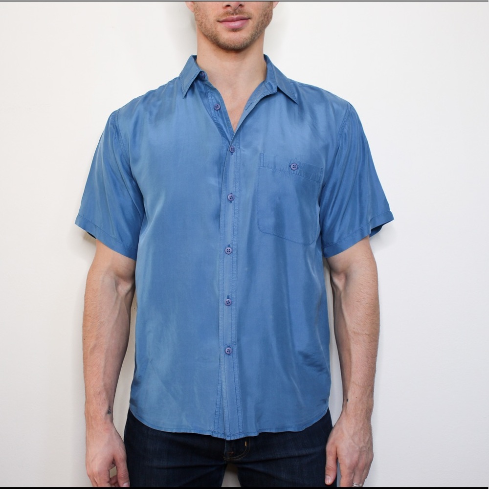 Vintage Silk Button Up